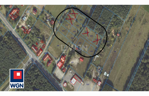 Łagoszów Wielki, działka budowlana, 800 m2, cena 69 000 zł, sprzedam.  
  
Na sprzedaż działka na terenie projektowanego osiedl