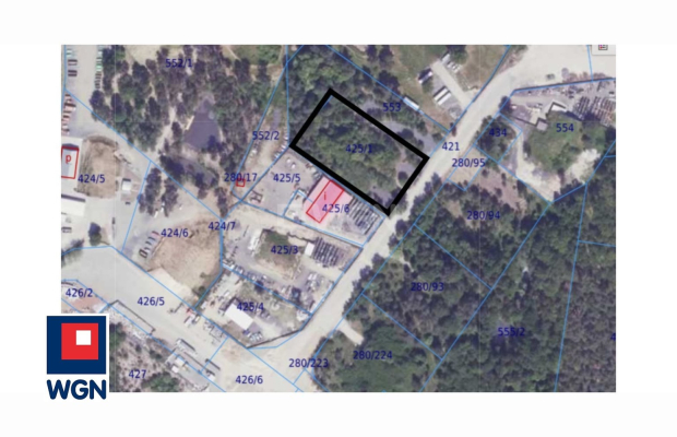 Wiechlice, schron 358 m2, działka 46 ar, cena 1 000 000 zł, sprzedam.  
  
Na sprzedaż działka inwestycyjna numer 425/1 o powie