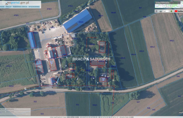 Siedliszowice pow. tarnowski - hala prod. 400 m2. 