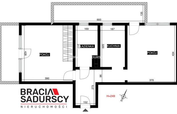 50m2 2pok+os kuchnia 2xbalkon kom.lok Ruczaj