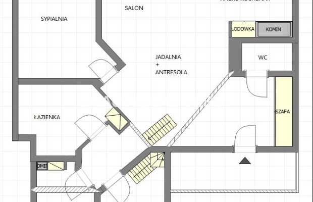 Płaszów, ul. Saska - 6 pokojowe o powierzchni 106 m². 
 
Dwupoziomowe, 6-pokojowe mieszkanie o łącznej powierzchni 106 m², w ty
