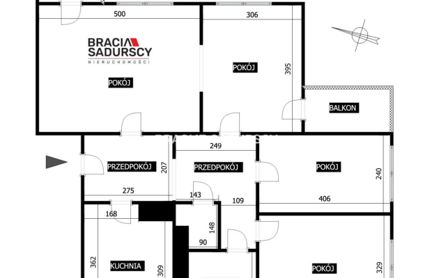 4 pokoje do zamieszkania z miejscem parkingowym 