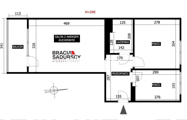 Wynajem 3 pok. mieszkanie na os Niepodległości!