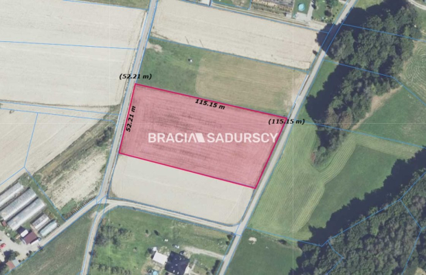 DZIAŁKA BUDOWLANA SZYK 60 ARÓW PŁASKA PROSTOKĄT