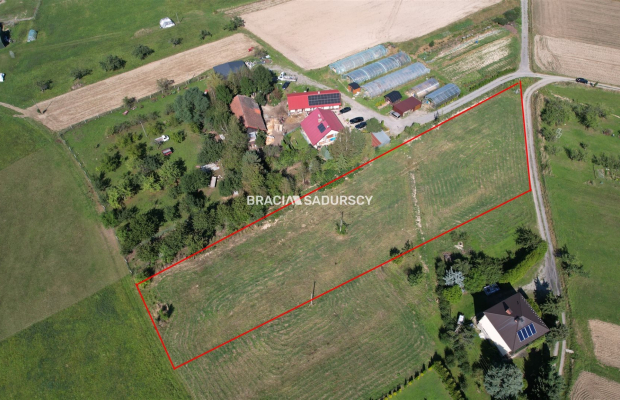 DZIAŁKA BUDOWLANA SZYK 47 A PŁASKA WIDOKOWA UZBRO.