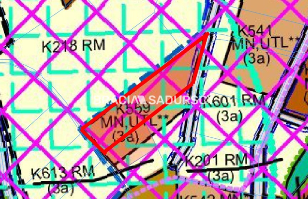 DZIAŁKA BUDOWLANA SZYK 47 A PŁASKA WIDOKOWA UZBRO.