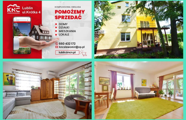 Zadbany dom do zamieszkania, ładna działka.