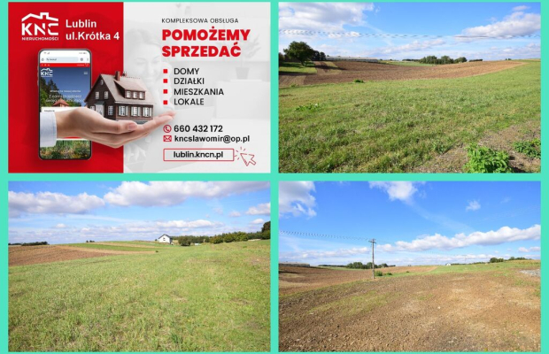 5 działek budowlanych blisko Lublina, wydane WZ.