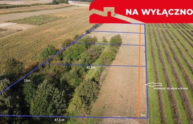 Działka, Motycz, 8.5ar, budownictwo jednorodzinne