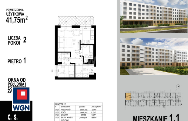 Głogów, mieszkanie, 2 pokoje, balkon, winda, 41,75 m2, sprzedam, 304775 zł.  
  
KUPUJĄCY NIE PŁACI PROWIZJI!  
OFERTA BEZPOŚRE