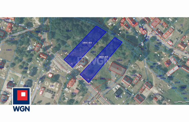 Komorniki, gmina Polkowice, działki pod zabudowę jednorodzinną, 1931 m2, sprzedam, cena 193 100 zł.  
  
KUPUJĄCY NIE PŁACI WYN