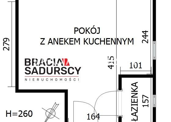 Tauron Arena, tramwaj, kawalerka do wejścia 