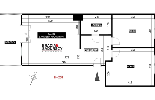 3-pokojowe mieszkanie z ogródkiem Lokum Vista
