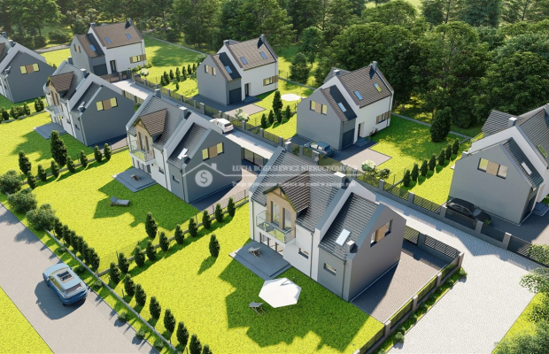 Kameralna i nowoczesna zabudowa domów jednorodzinnych o powierzchni użytkowej 119 m2 z optymalnie zaaranżowanym przez architekt