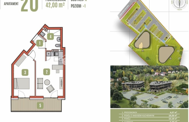 Apartamenty Pod Dębowcem to nowa inwestycja w Bielsku-Białej składająca się z 2 budynków w których znajdować się będzie 31 apar