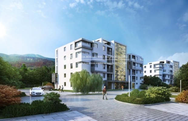 Oferujemy do sprzedaży mieszkanie 1-no pokojowe w Apartamentowcu  w malowniczej dzielnicy Bielska-Białej u podnóża gór. Jego no