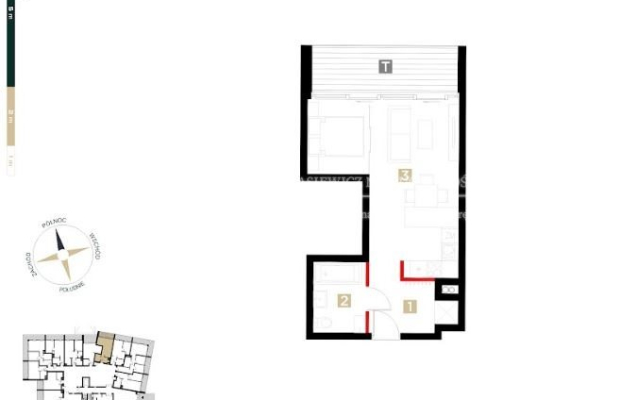 Oferujemy do sprzedaży mieszkanie 1-no pokojowe w Apartamentowcu  w malowniczej dzielnicy Bielska-Białej u podnóża gór. Jego no