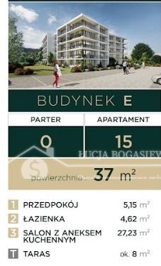 Oferujemy do sprzedaży mieszkanie 1-no pokojowe w Apartamentowcu  w malowniczej dzielnicy Bielska-Białej u podnóża gór. Jego no