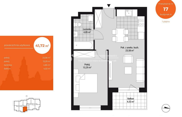 To kameralna inwestycja położona w zielonej części Bronowic, na którą składają się: elegancka architektura jednego kameralnego 