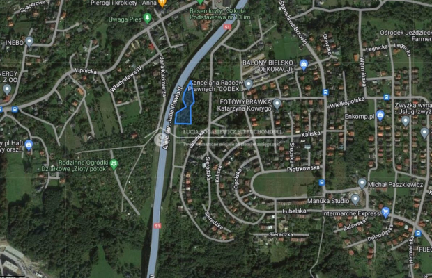 Do sprzedania  grunt w Bielsku-Białej  składający się z dwóch działek o łącznej powierzchni 51 arów. 
 
Działki położone są w B