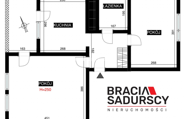 2 pok z osobną kuchnią i balkonem ul. Lipska