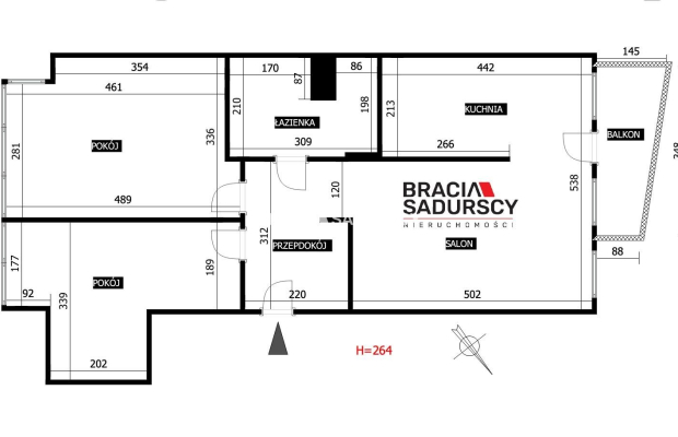 3 pok 65m2 nowe budownictwo winda Centrum