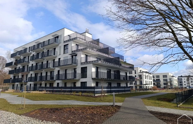 Apartament z ogródkiem w nowym budownictwie