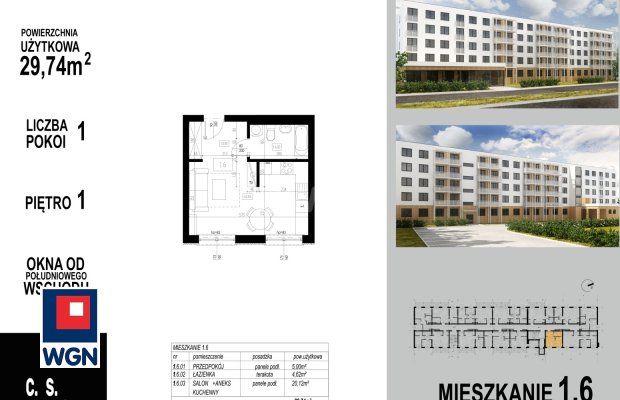 Głogów, mieszkanie, 1 pokój, winda, 29,74 m2, sprzedam, 220076 zł.  
  
KUPUJĄCY NIE PŁACI PROWIZJI!  
OFERTA BEZPOŚREDNIO OD D