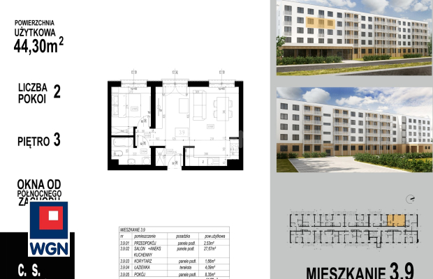 Głogów, mieszkanie, 2 pokoje, winda, 44,3 m2, sprzedam, 318960 zł.  
  
KUPUJĄCY NIE PŁACI PROWIZJI!  
OFERTA BEZPOŚREDNIO OD D