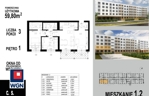 Głogów, mieszkanie, 3 pokoje, balkon, winda, 59,80 m2, sprzedam, 424580 zł.  
  
KUPUJĄCY NIE PŁACI PROWIZJI!  
OFERTA BEZPOŚRE