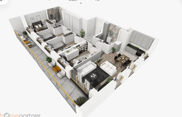 Mieszkanie z widokiem na rzekę i z dużym balkonem!