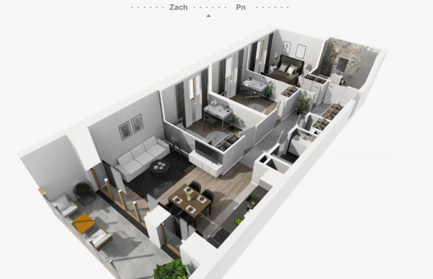 Mieszkanie z widokiem na rzekę z tarasu na dachu!