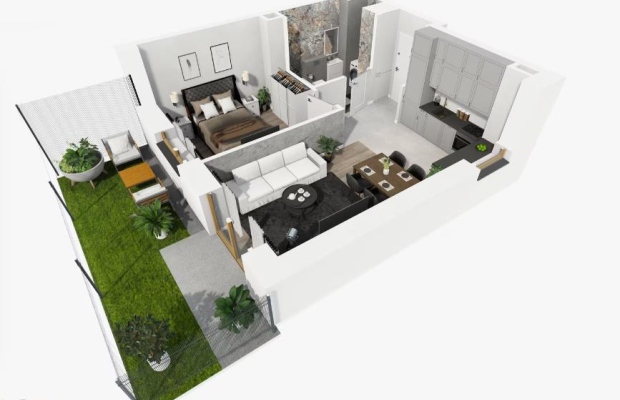 Mieszkanie z ogródkiem nad rzeką!