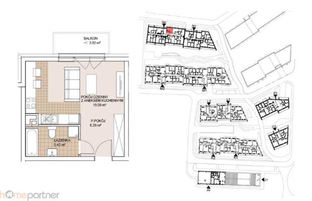 KAWALERKA NA SPOKOJNYM OSIEDLU, UL. DŁUGA