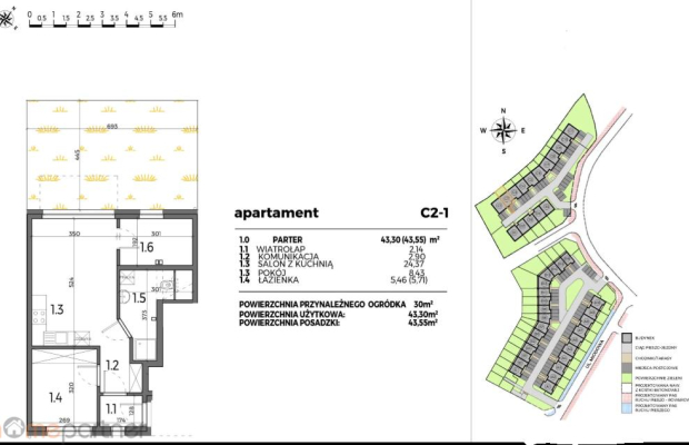 Mieszkanie z ogródkiem i parkingiem w cenie!