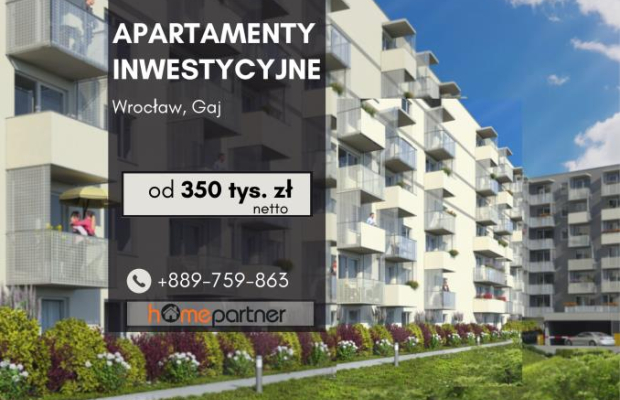 Apartamenty wykończone pod klucz Wrocław Gaj!