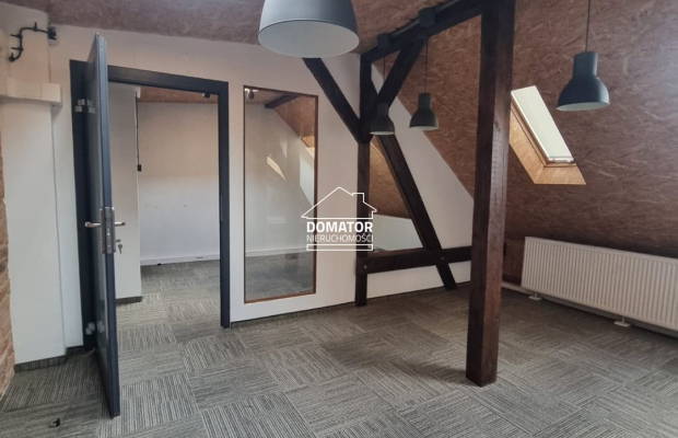 Loftowe poddasze usługowe na wynajem .