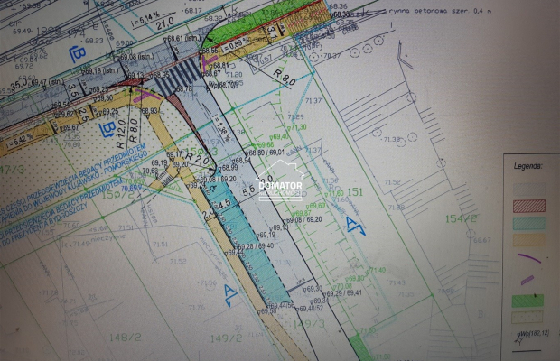 Działka uslugowa z gotowym projektem