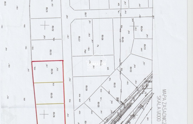 Działki ok. 800 m2 Strzelewo