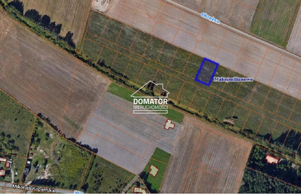 Działka budowlana, 1005 m2, Maksymilianowo
