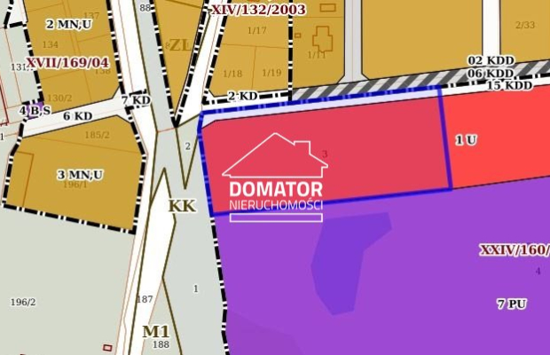 Działka usługowa przy ulicy BoWiD