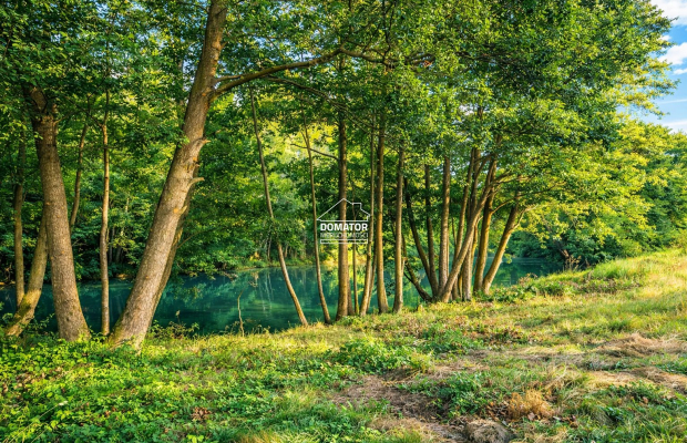 Działka budowlana 7600 m² nad rzeką Brdą.