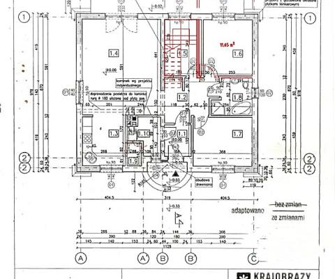 Dom wolnostojący w stanie surowym otwartym