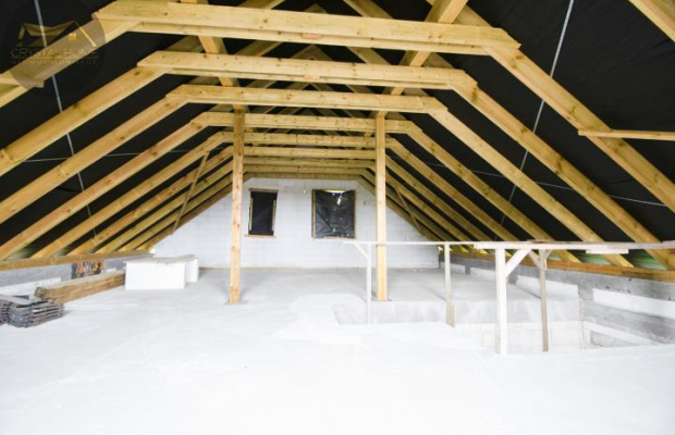 Dom wolnostojący w stanie surowym otwartym