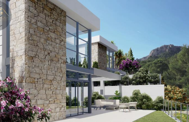 Doskonała willa z widokiem na góry w Polop