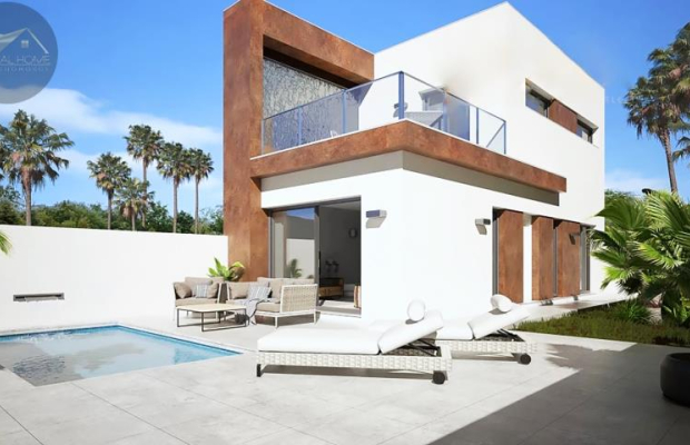 Dom bliźniaczy z basenem w Daya Nueva