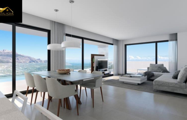 Wille z górach z widokiem na morze