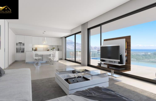 Wille z górach z widokiem na morze