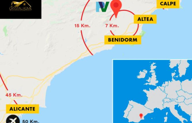 Wille z górach z widokiem na morze