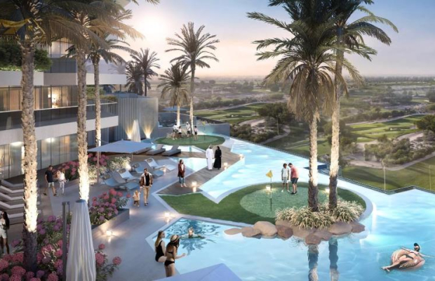 Apartamenty z polem golfowym